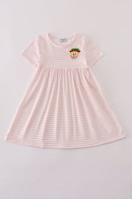 Scarecrow embroidery stripe dress
