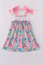 Blossom love MAMA'S GIRL embroidery dress