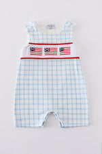 Blue flag embroidery jonjon