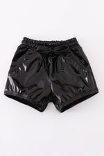 Black laser shorts