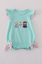 Blue character applique bubble