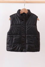 Black mom&me puffer vest