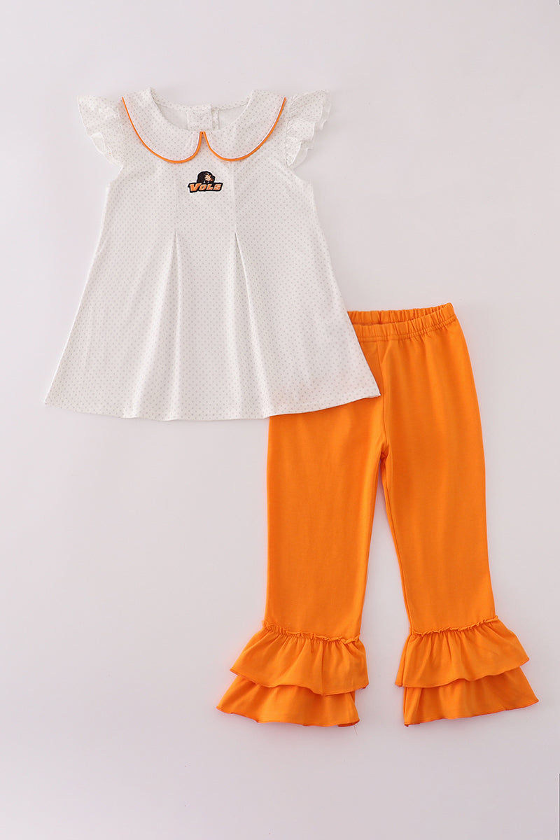 Tennessee applique ruffle pants set