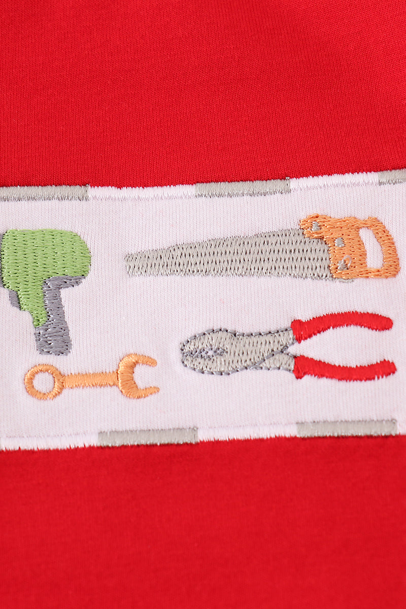 Red toolbox embroidery bubble