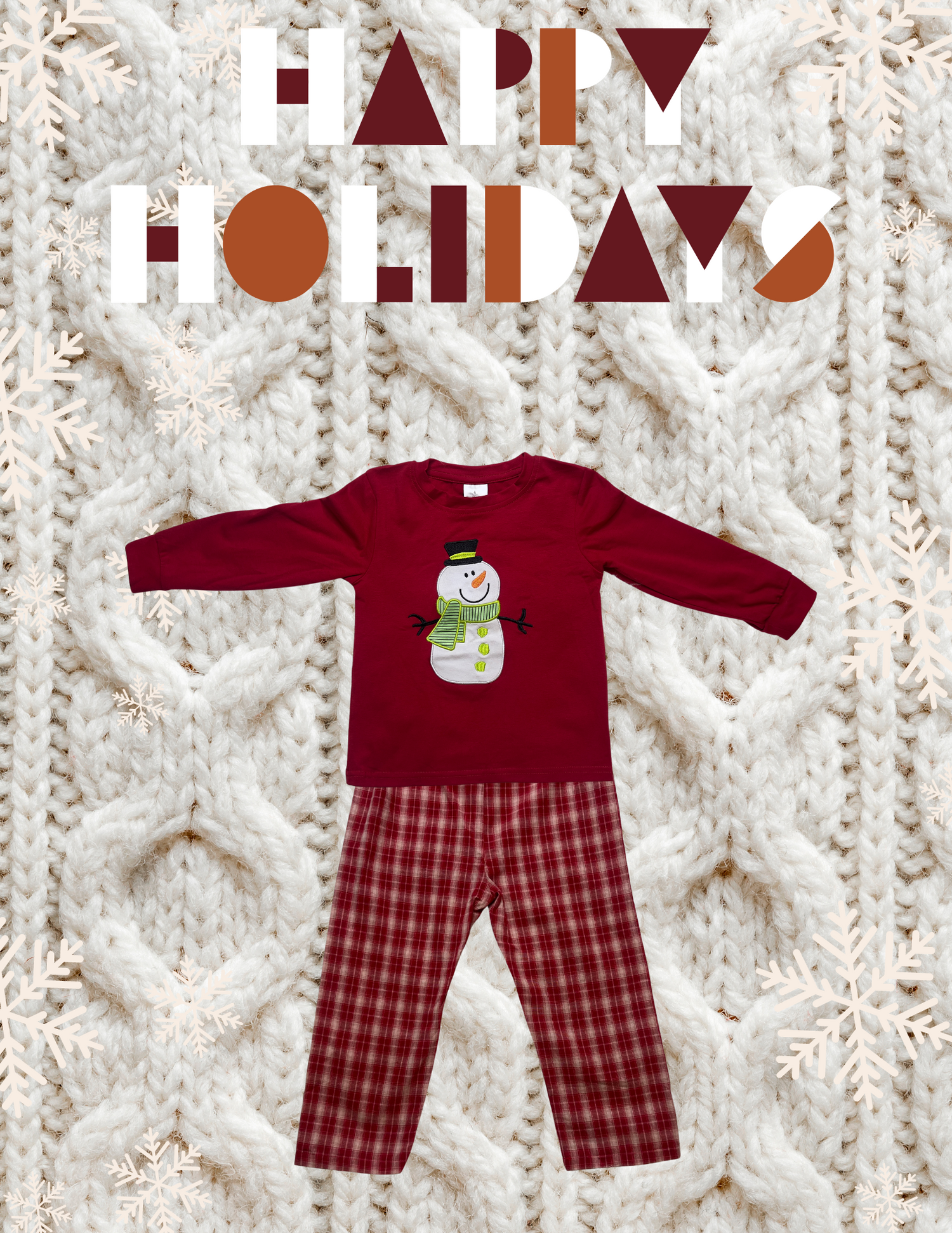 Snowman Pants set