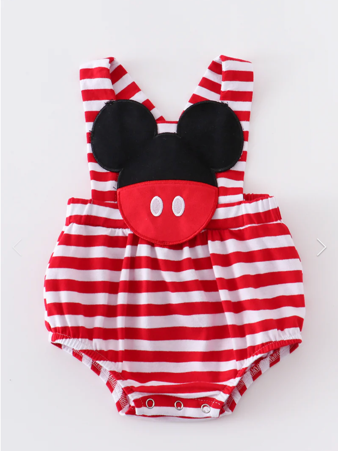 Red and White  Romper