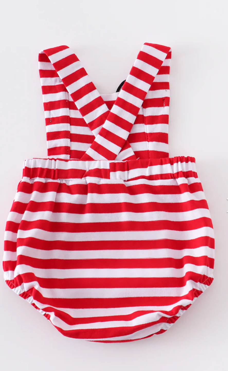 Red and White  Romper