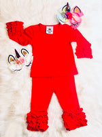 Red Ruffles set