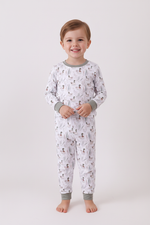 Premium green mallard print bamboo pants set