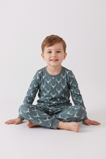 Premium forest reindeer print bamboo pants set