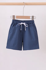 Slate blue pocket performance shorts
