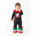 Polka Dot Santa Romper