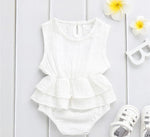 Baby Girls Ruffle Linen