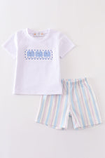 Crab french knot boy set