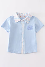 Crab french knot boy shirt