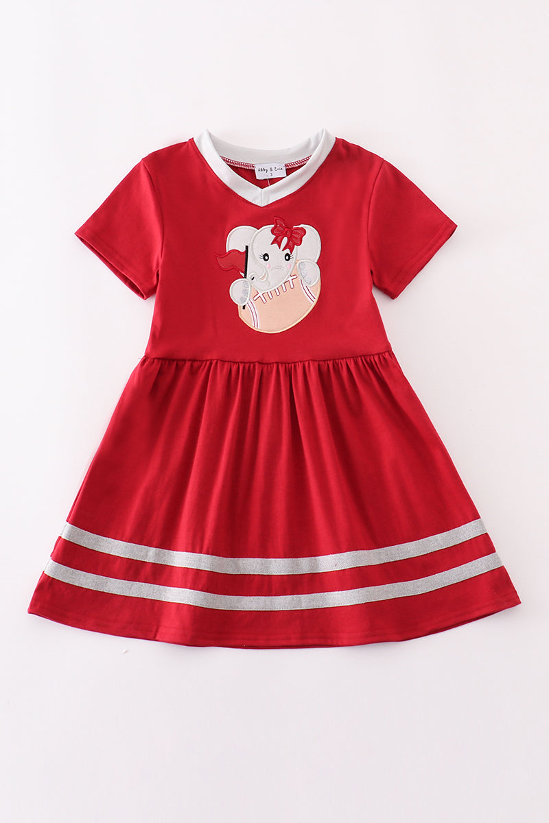 Alabama elephant football applique dress