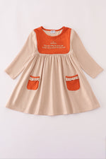 Rust isaiah embroidery dress