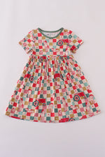 Checkered bamboo dress