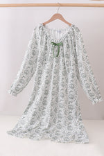 Green christmas tree print mom pajama