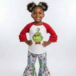 Girls Grinch Pants Set