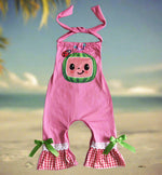 Girls Pink Jumpsuit