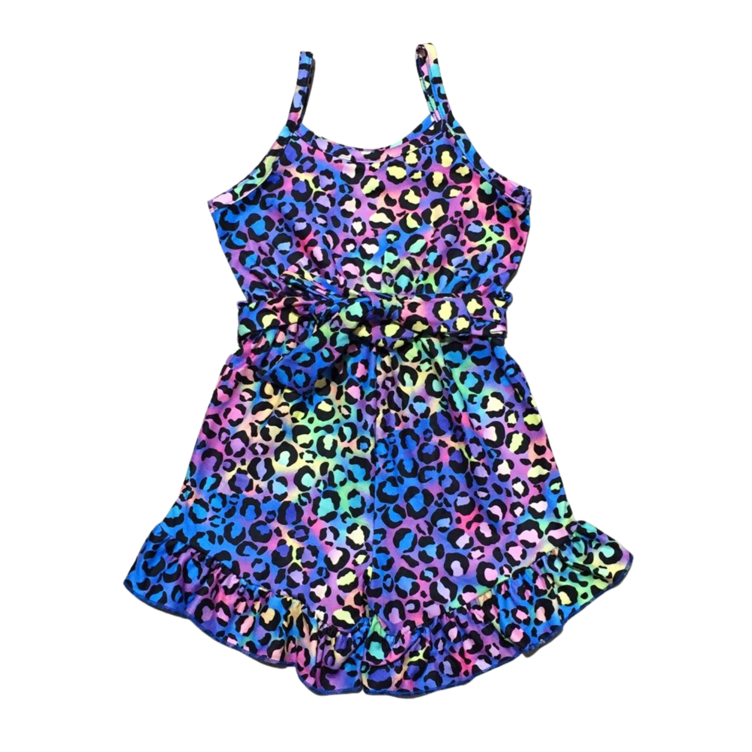 Rainbow Leopard Romper