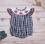 Baby Girl 4th of July Romper