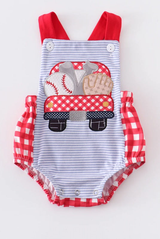 Boys Baseball Romper