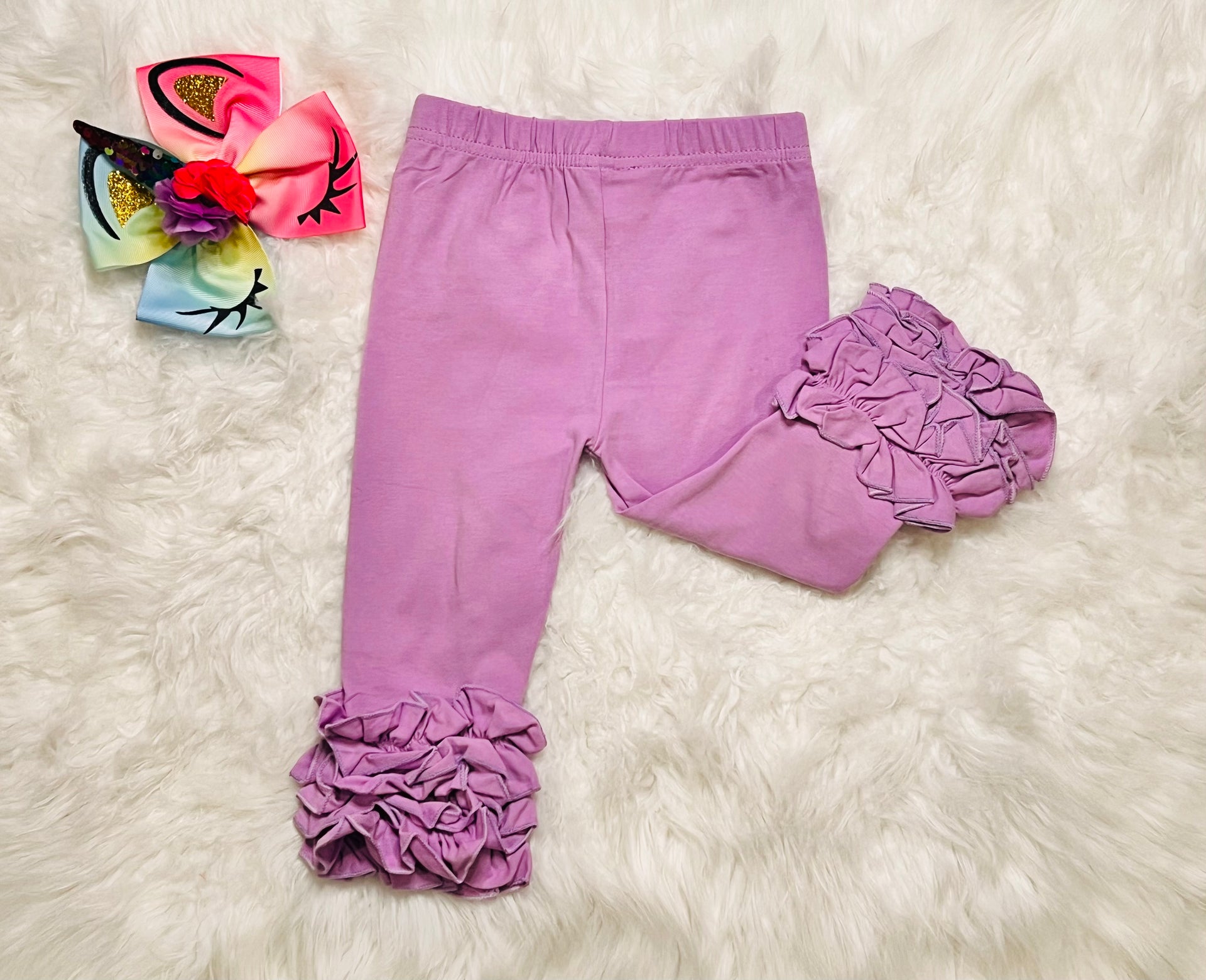 Girls lavender leggings hotsell