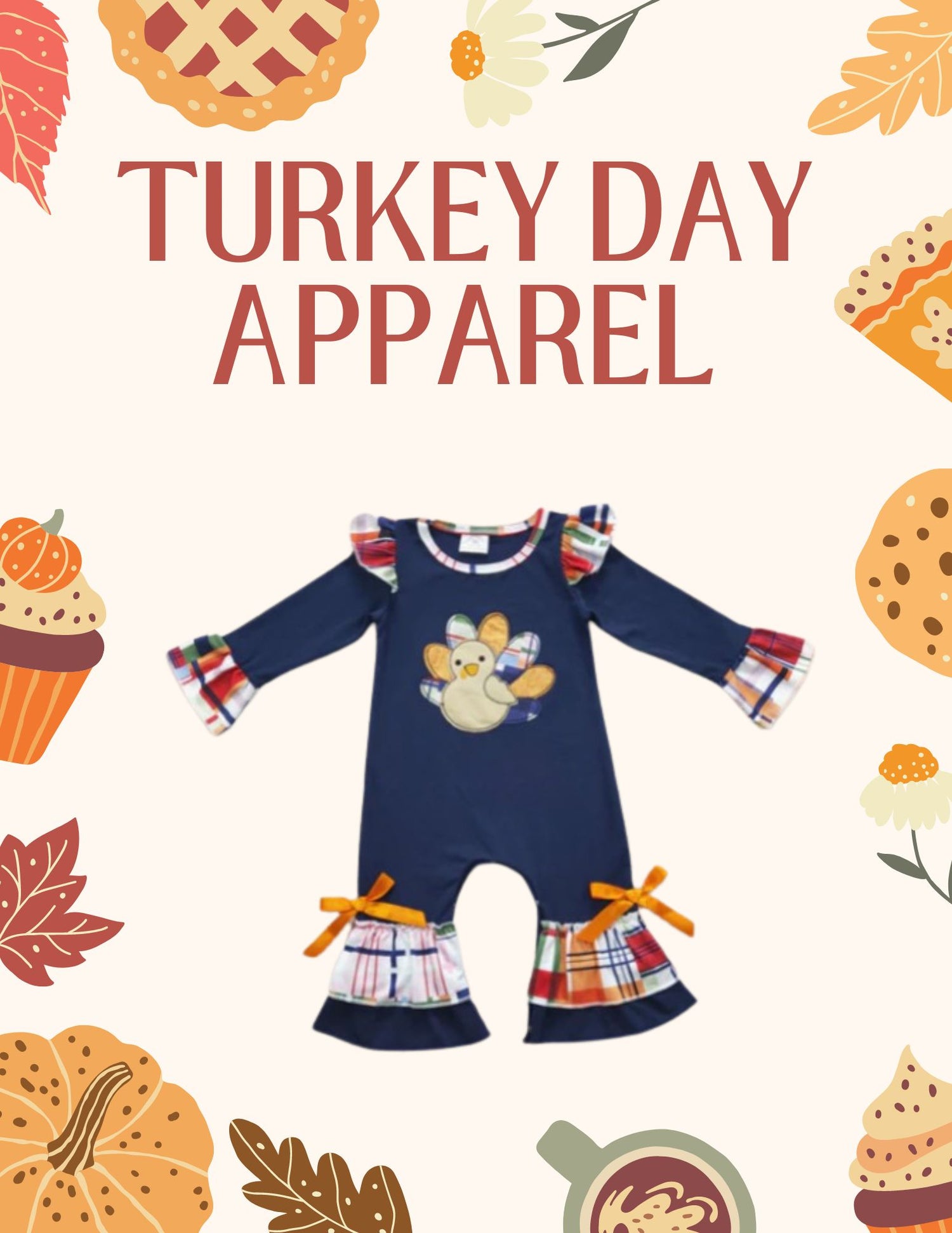 Girls Turkey romper