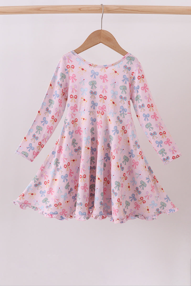 Premium whimsical bows bamboo dress