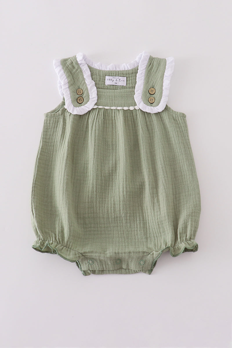 Premium sage ruffle bubble