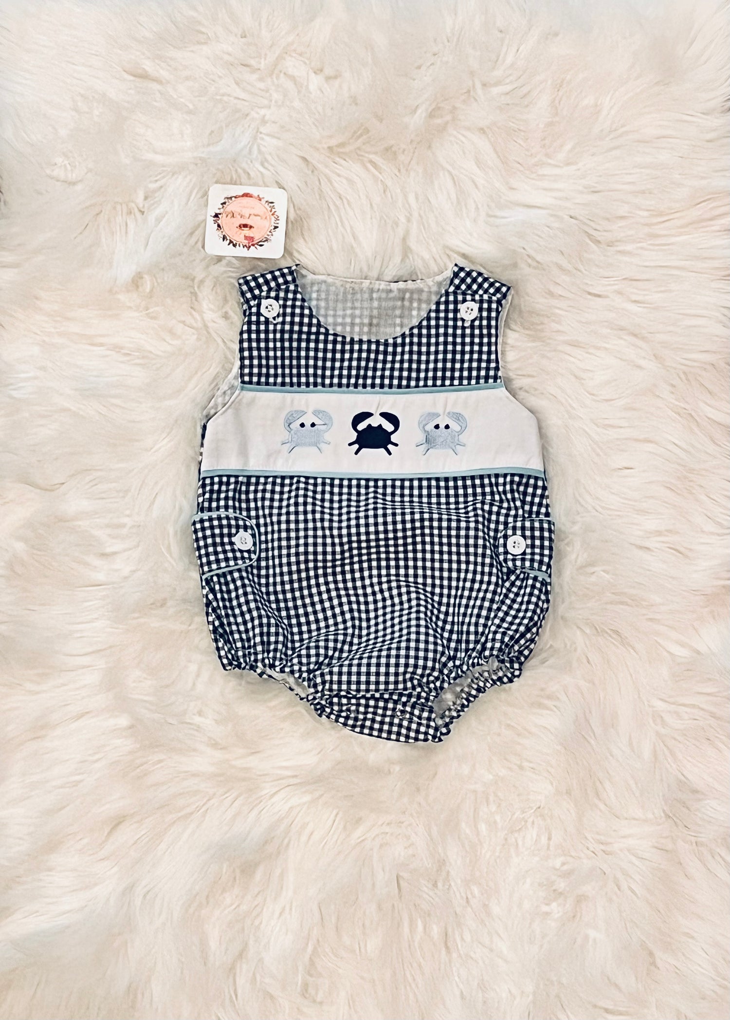 Boys 3 Crab Romper