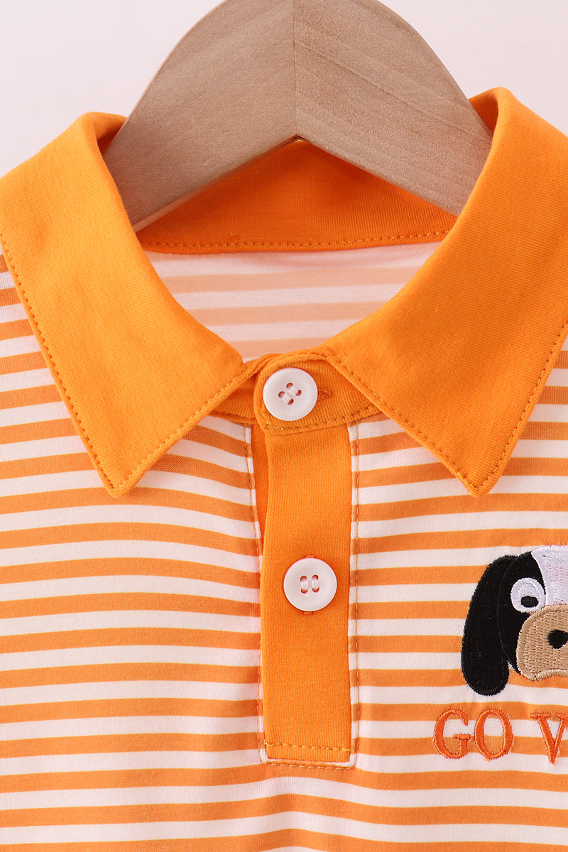 Tennessee Go vols embroidery stripe top