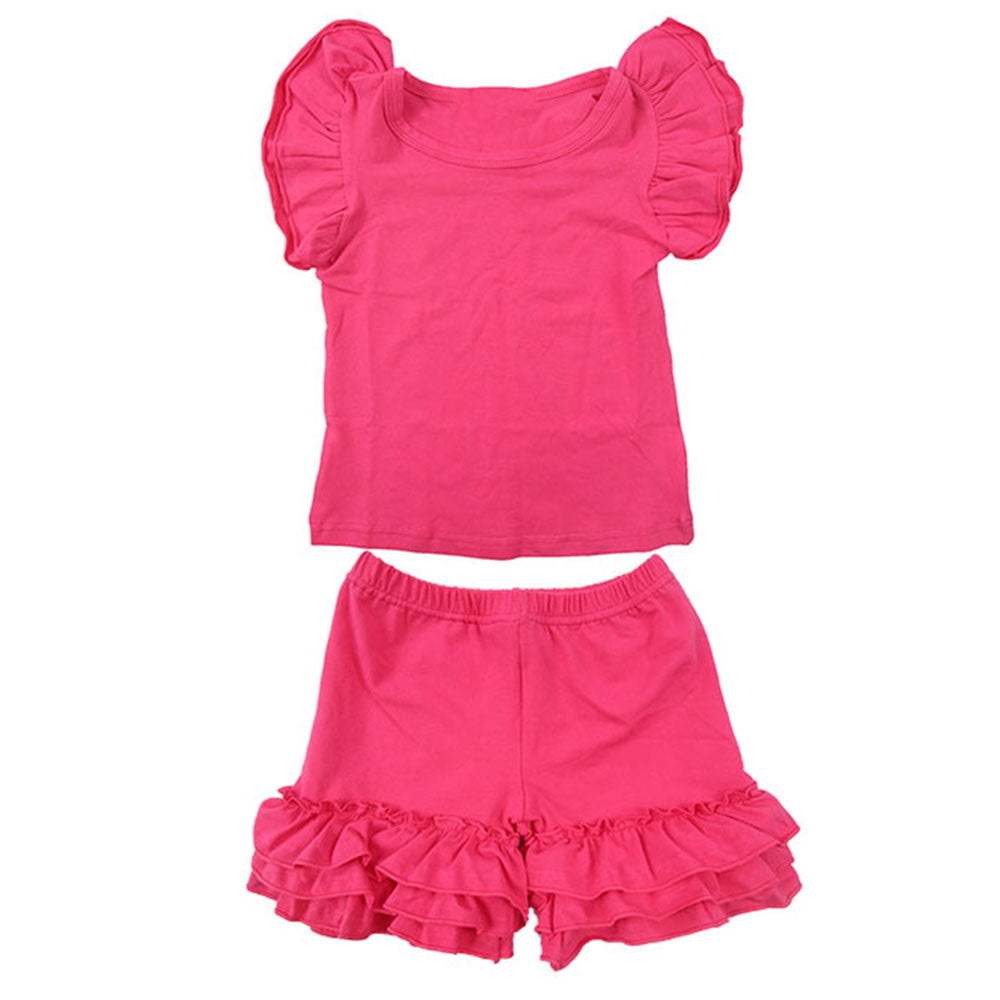 Girls Fuchsia Icing Ruffles 2 pcs set