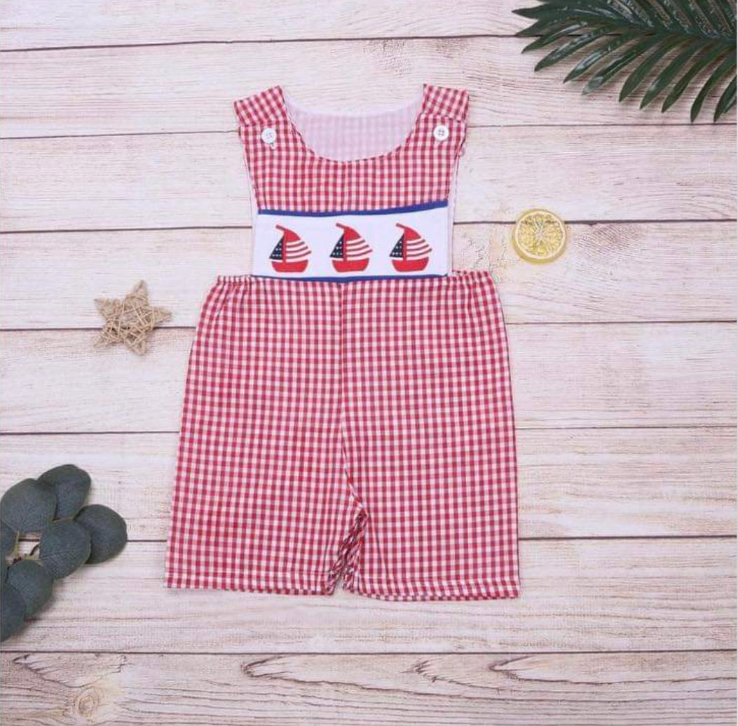 Boys Flag Romper