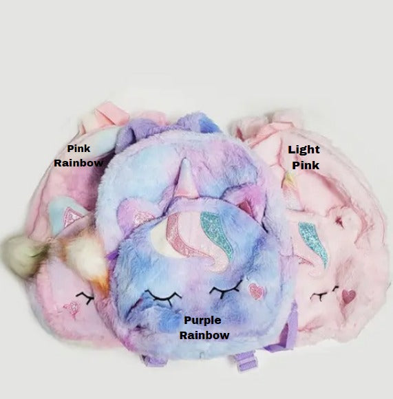 Unicorn Plush Backpack